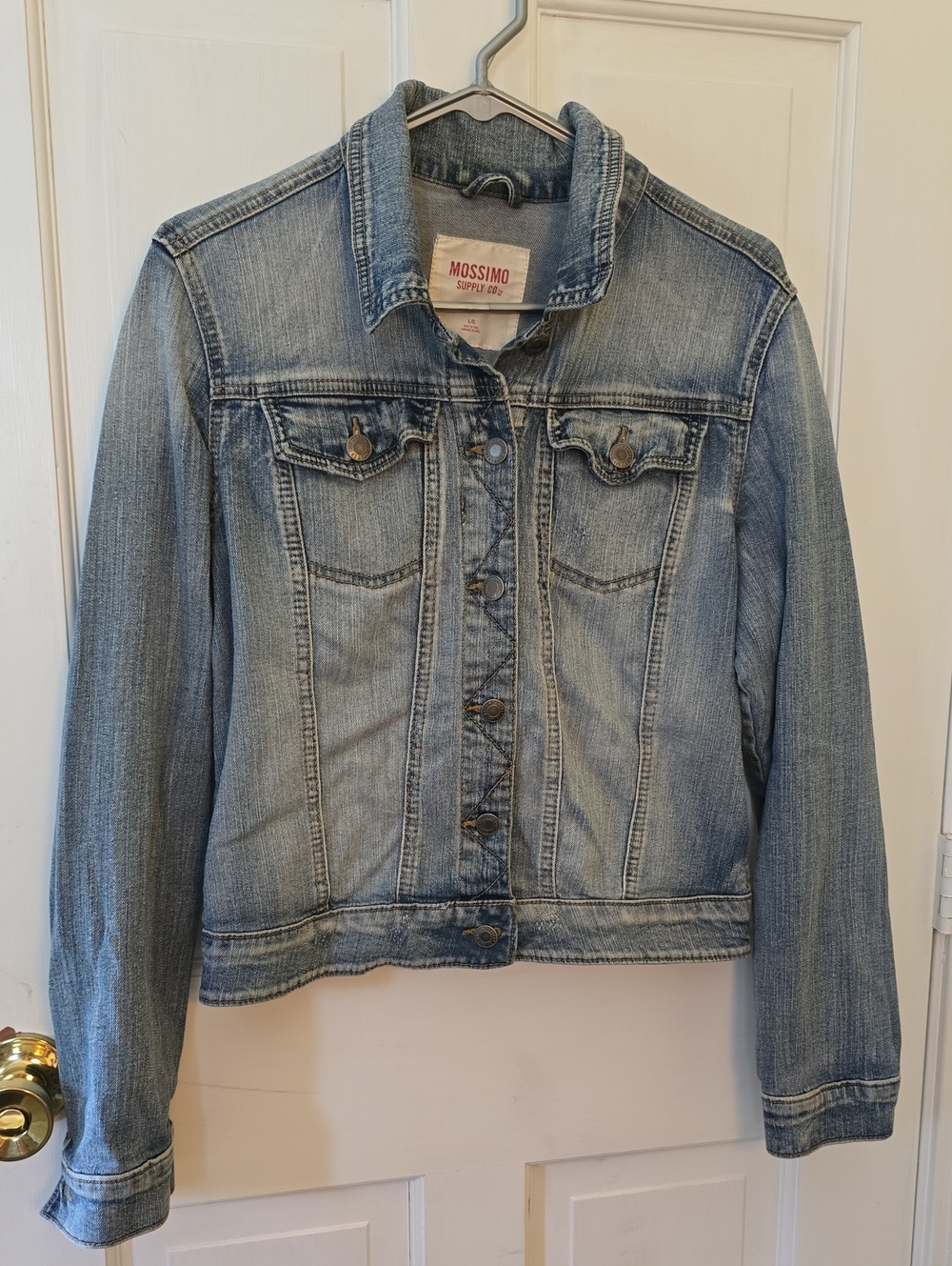 Mossimo Supply Co. Faded Blue Denim Jean Jacket